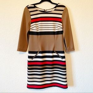 Robbie Bee Signature Retro Inspired Stripe Dress